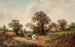 Sussex landschap schilderij Landelijk tafereel met hooibergwagen - James Edwin Meadows — weergave van het kunstwerk