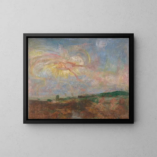 Adam and Eve expelled from paradise - James Ensor — framed artwork on a wall