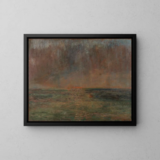 James Ensor - Large seascape  Sunset.webp
