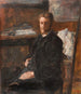 Portret van Willy Finch - James Ensor — weergave van het kunstwerk