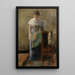 La Dame à l'éventail - James Ensor — ingelijst kunstwerk aan de muur