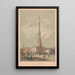 Kerk van Christus Germantown Phila - James Fuller Queen — ingelijst kunstwerk aan de muur