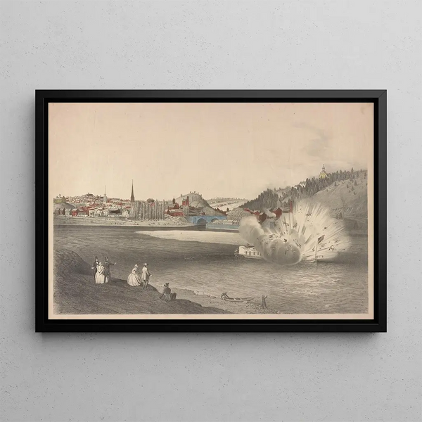 James Fuller Queen - Explosion of the Alfred Thomas at Easton Pa March 6th 1860.webp