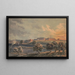 Arsenal de Schuylkill bij zonsondergang vanaf de overkant van de rivier Schuylkill, uitzicht naar het westen - James Fuller Queen — ingelijst kunstwerk aan de muur