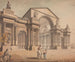 van een project voor een triomfboog met klassieke figuren op de voorgrond - James Gray Mayhew — weergave van het kunstwerk