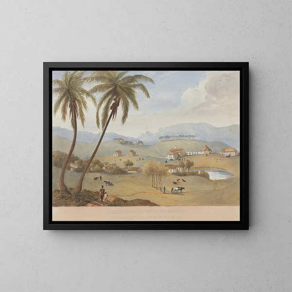 Haughton Court, Hanovre, Jamaïque - James Hakewill — ingelijst kunstwerk aan de muur