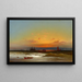Zeegezicht bij zonsondergang - James Hamilton — ingelijst kunstwerk aan de muur