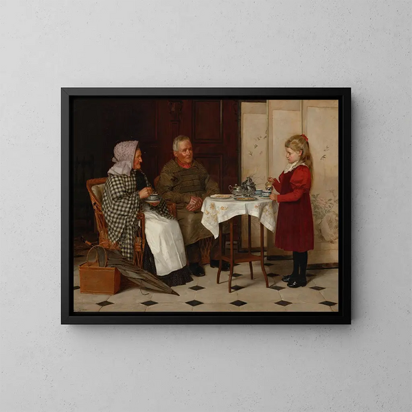 L'Heure du Thé - James Hayllar — ingelijst kunstwerk aan de muur