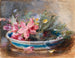 Bloemen in een kom - James Holland — weergave van het kunstwerk