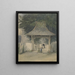 Kerkportaal Peckenham Kent - James Holland — ingelijst kunstwerk aan de muur