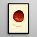 Malus domestica Spitzenberg - James Marion Shull — ingelijst kunstwerk aan de muur