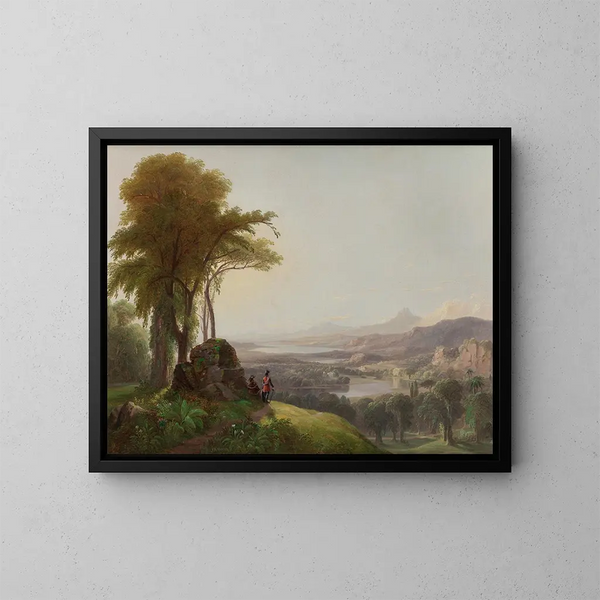 Le Nouveau Monde - James McDougal Hart — ingelijst kunstwerk aan de muur