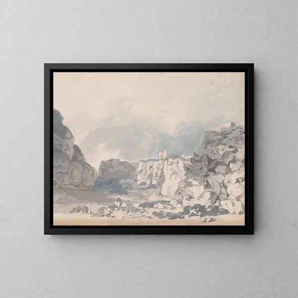 Kasteel van Dunnottar - James Moore — ingelijst kunstwerk aan de muur