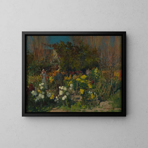 Herfstbloemen - James Nairn — ingelijst kunstwerk aan de muur