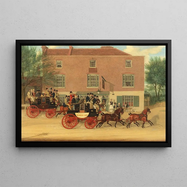 James Pollard - The Birmingham TallyHo Coaches Passing The Crown Inn Holloway.webp