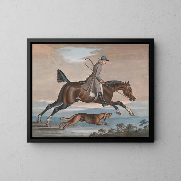 Jacht op de vos - James Seymour — ingelijst kunstwerk aan de muur