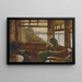 Kathleen Newton painting in a tavern by the Thames - James Tissot — framed artwork on a wall