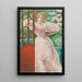 Portret van een jonge vrouw in een kas - James Tissot — ingelijst kunstwerk aan de muur