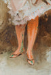 Les Bas rouges - James Tissot — weergave van het kunstwerk