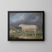 Een Border Leicester schaap - James Ward — ingelijst kunstwerk aan de muur