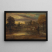 Bétail à un Étang au Lever du Soleil - James Ward — ingelijst kunstwerk aan de muur