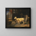 Schapen en lammetjes op het heideveld - James Ward — ingelijst kunstwerk aan de muur