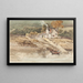 van het landingsplaats bij de abdij van Tintern - James Ward — ingelijst kunstwerk aan de muur