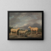 van Ryelands Schilderij, de ram van de koning, de schaap van de koning en de ram van Lord Somerville - James Ward — ingelijst kunstwerk aan de muur