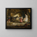L'âne obstiné - James Ward — ingelijst kunstwerk aan de muur