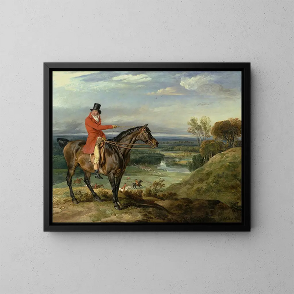 Théophile Levett en een favoriete jager - James Ward — ingelijst kunstwerk aan de muur