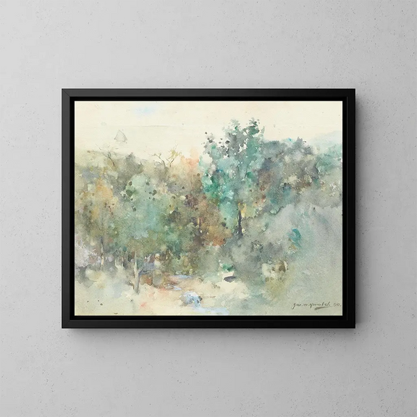 Ruisseau en forêt - James Watterston Herald — ingelijst kunstwerk aan de muur