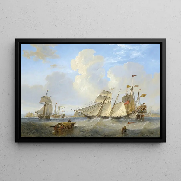 James Wilson Carmichael - A British Opium Schooner And Other Shipping Off Hong Kong.webp
