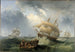 Schepen op de hoge zee - James Wilson Carmichael — weergave van het kunstwerk