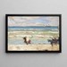 Beach scene in Tangier - James Wilson Morrice — framed artwork on a wall