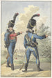 Twee soldaten staand - Jan Anthonie Langendijk — weergave van het kunstwerk