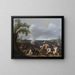 De koning Gustaaf II Adolf van Zweden bij de Slag bij Lützen, 16 november 1632 - Jan Asselijn — ingelijst kunstwerk aan de muur