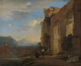 Jan Asselijn - Muleteers beside an Italian Ruin.webp