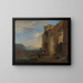 Muletiers nabij een Italiaanse ruïne - Jan Asselijn — ingelijst kunstwerk aan de muur