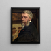 Self-portrait - Jan August Hendrik Leys — framed artwork on a wall