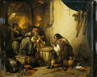 Jan August Hendrik Leys - Soldiers Playing Cards.webp