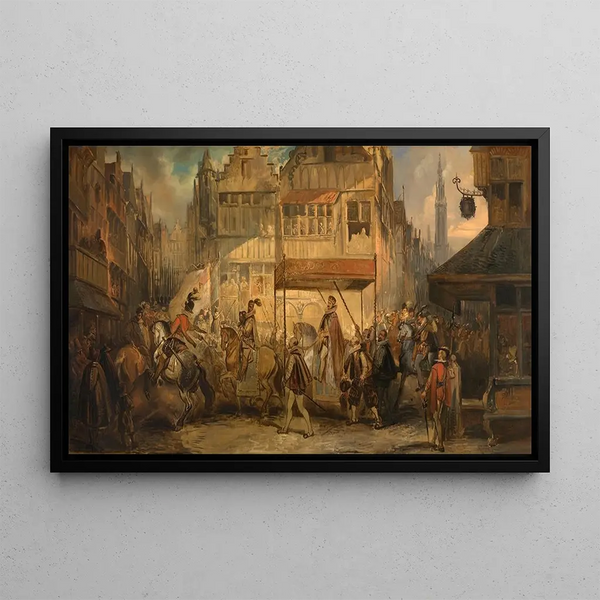 Jan August Hendrik Leys - The Joyous Entry of the Duke of Anjou into Antwerp.webp