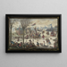 Winterlandschap met personages - Jan Berents — ingelijst kunstwerk aan de muur