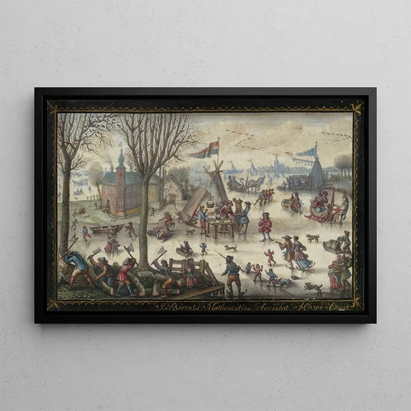 Jan Berents - Winter Landscape with Figures.webp