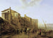 Uitzicht op de Ripa Grande in Rome - Jan Both — weergave van het kunstwerk