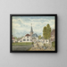 Het dorp Wehl en Cleefsland - Jan Brandes — ingelijst kunstwerk aan de muur
