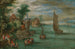 Een rivierlandschap met veerboten en zeilboten - Jan Brueghel de Jonge — weergave van het kunstwerk