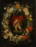 Maria met het kind met Sint Anna en Sint Johannes de Doper, omringd door een bloemenkrans - Jan Brueghel de Jonge — weergave van het kunstwerk