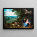 Rust tijdens de vlucht naar Egypte - Jan Brueghel de Jonge — ingelijst kunstwerk aan de muur