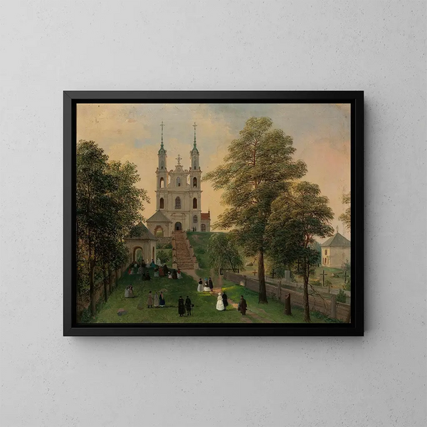 Calvaire de Vilnius - Jan Chrucki — ingelijst kunstwerk aan de muur