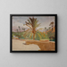 Oasis van Biskra met palmbomen - Jan Cybis — ingelijst kunstwerk aan de muur